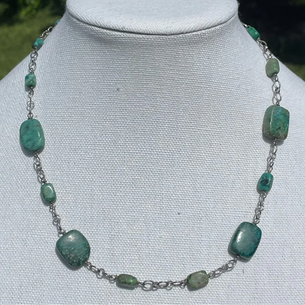 Turquoise 925 Sterling Silver Necklace